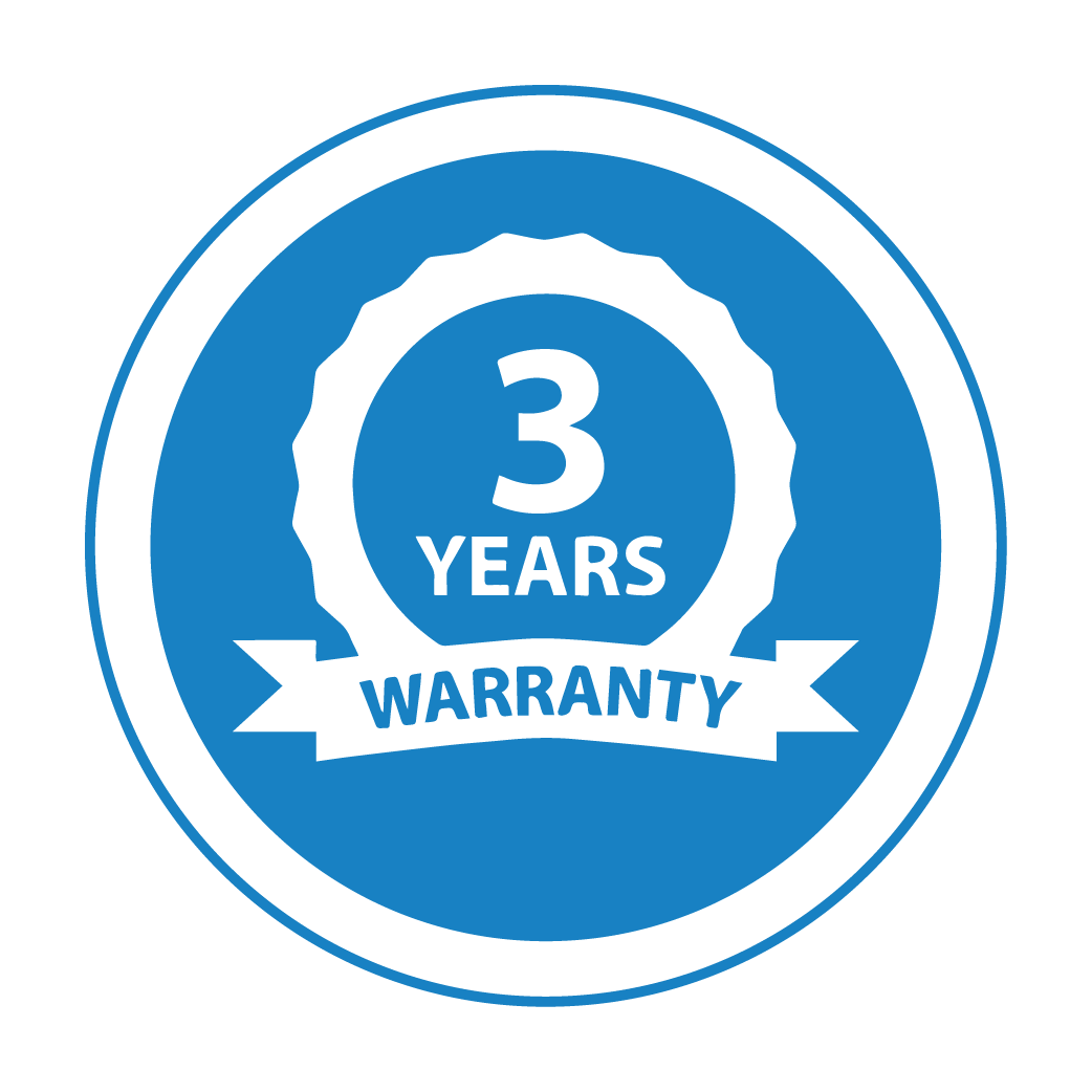 3-Year Warranty